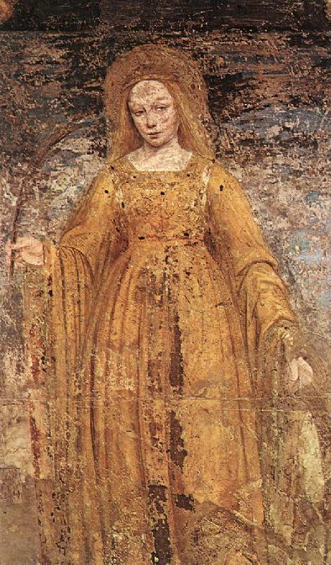 BORGOGNONE, Ambrogio St Catherine of Alexandria fd Norge oil painting art
